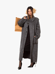 GKIKZ HANDMADE DOUBLE-FACED WOOL LONG A/W HIGH-GRADE COAT