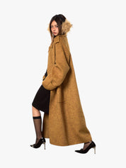 GKIKZ HANDMADE DOUBLE-FACED WOOL LONG A/W HIGH-GRADE COAT