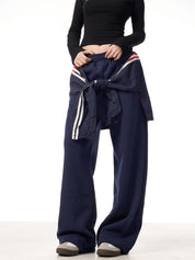 GKIKZ FAKE HANDS FLEECE-LINED MOPPING SWEATPANTS