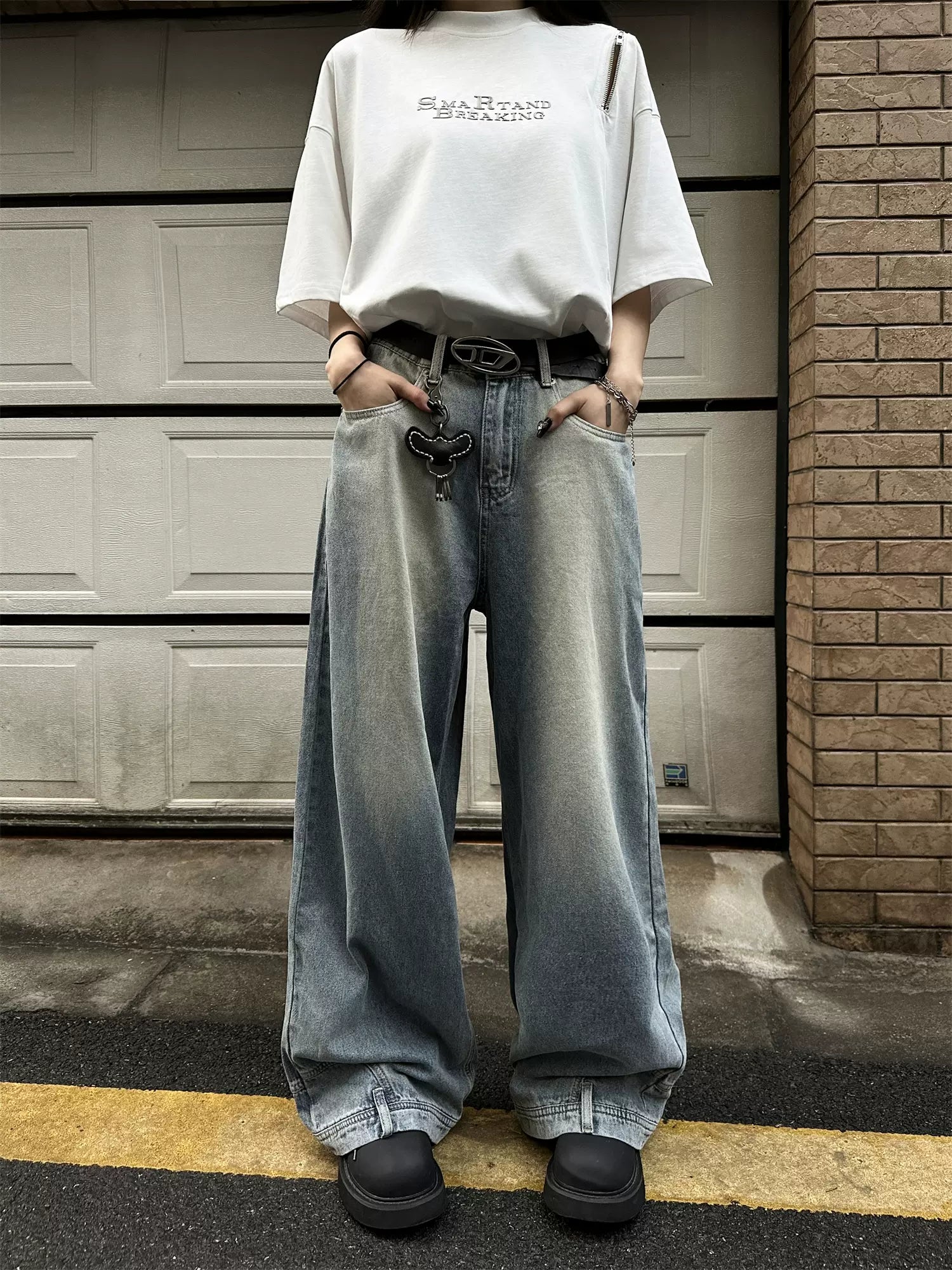 Reverse Design Retro Baggy Jeans