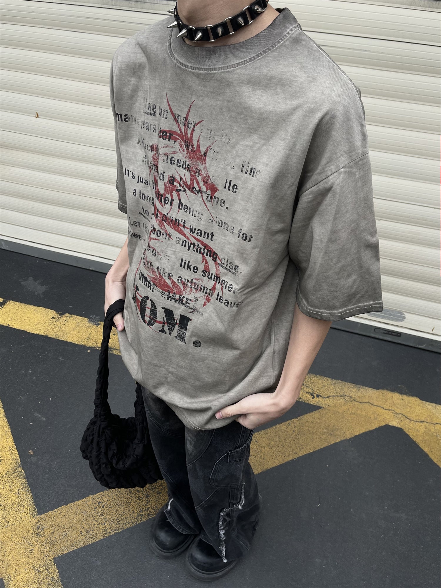 Vintage Dragon Year Drop Shoulder Tees