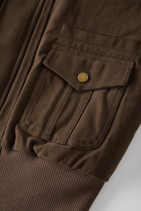 GKIKZ FUR-LINED GRAPHIC SLEEVE PARKA JACKET - COZY LIMITED EDITION