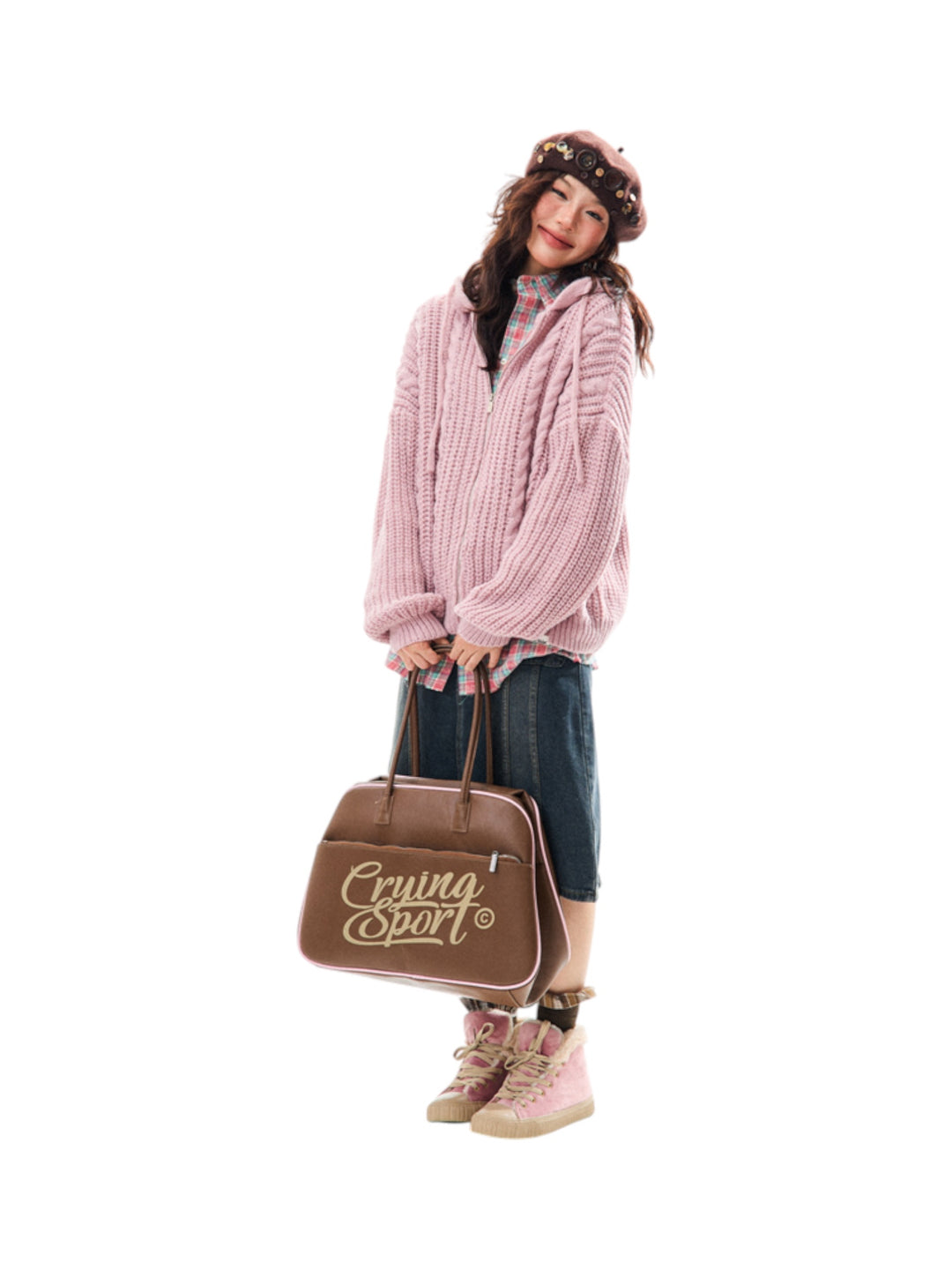 GKIKZ CHUNKY KNIT HOODIE ZIPPER - COZY LIMITED EDITION