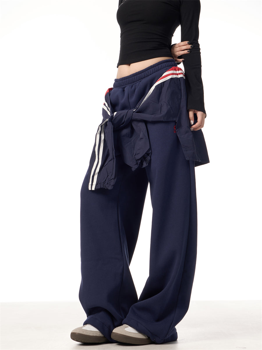 GKIKZ FAKE HANDS FLEECE-LINED MOPPING SWEATPANTS