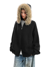 [25AW NEW ARRIVAL] GKIKZ AURORA EDGE FAUX FUR JACKET