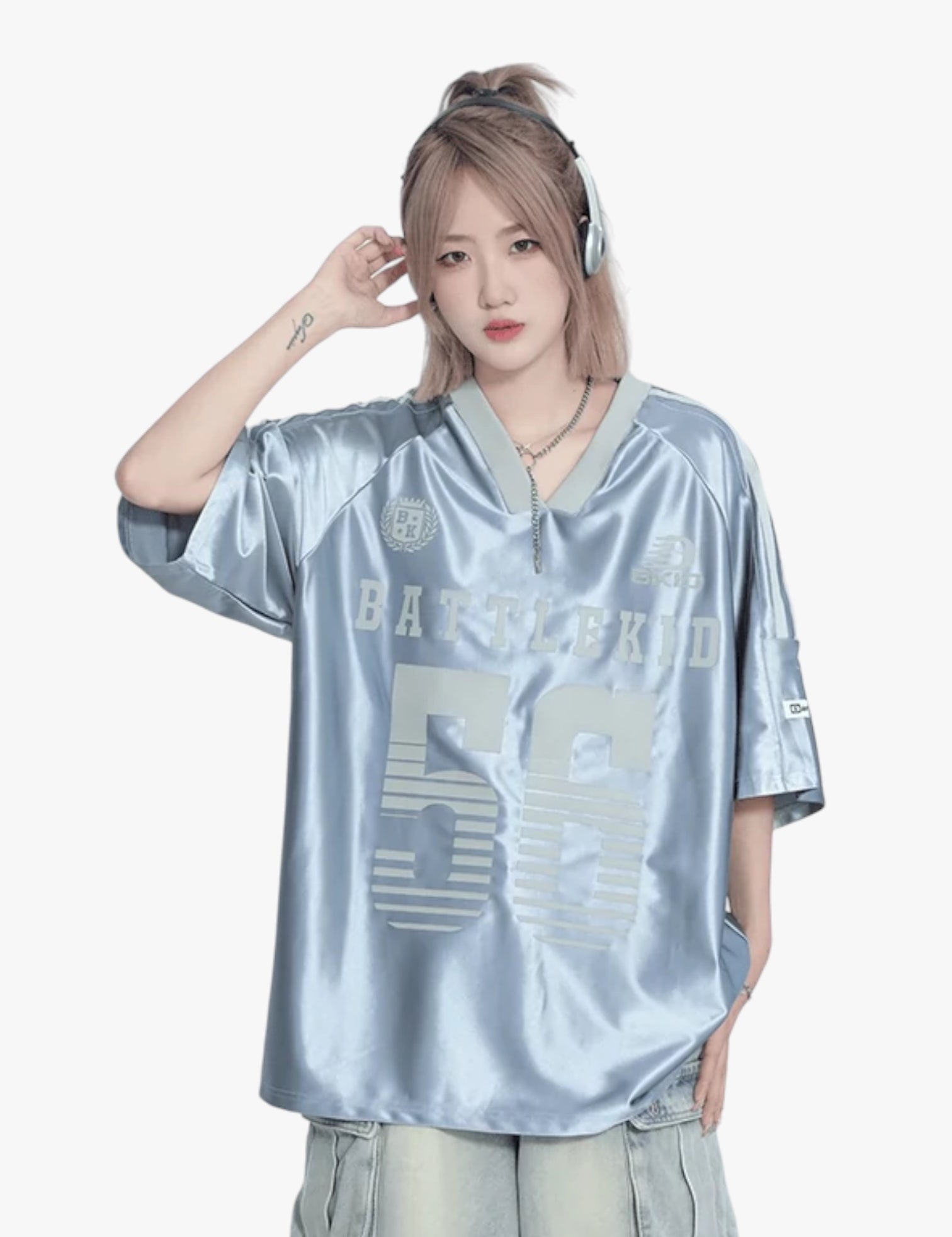 Raglan Sleeve Ice Oversized Jersey