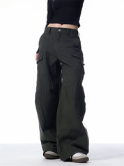 GKIKZ BIG-POCKET SCIMITAR BAGGY PANTS