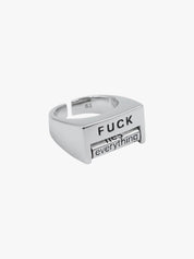 [25SS NEW ARRIVAL] GKIKZ “F* EVERYTHING” ADJUSTABLE MOOD RING