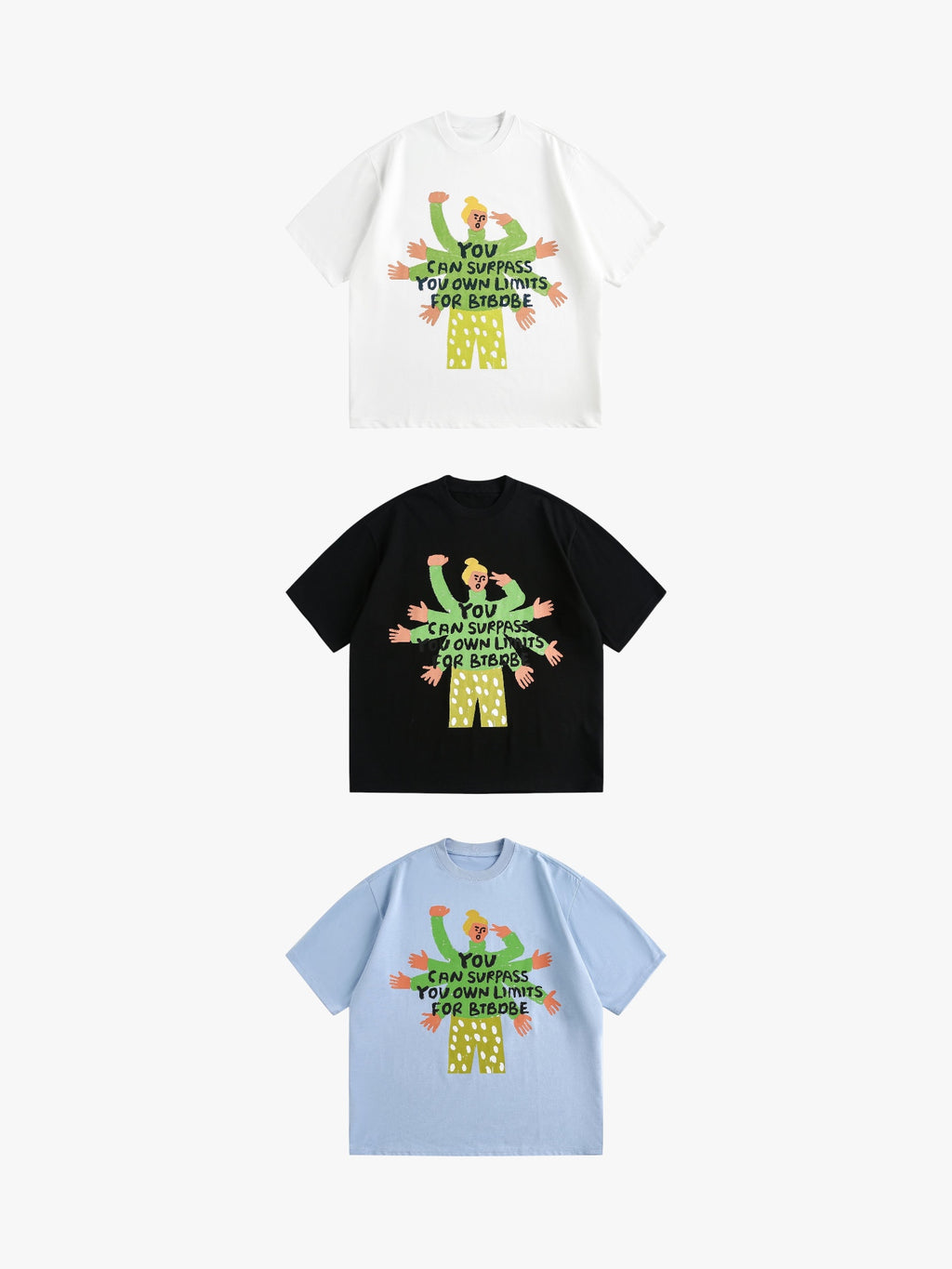 GKIKZ "LIMITLESS SPIRIT" HEAVYWEIGHT GRAPHIC TEES