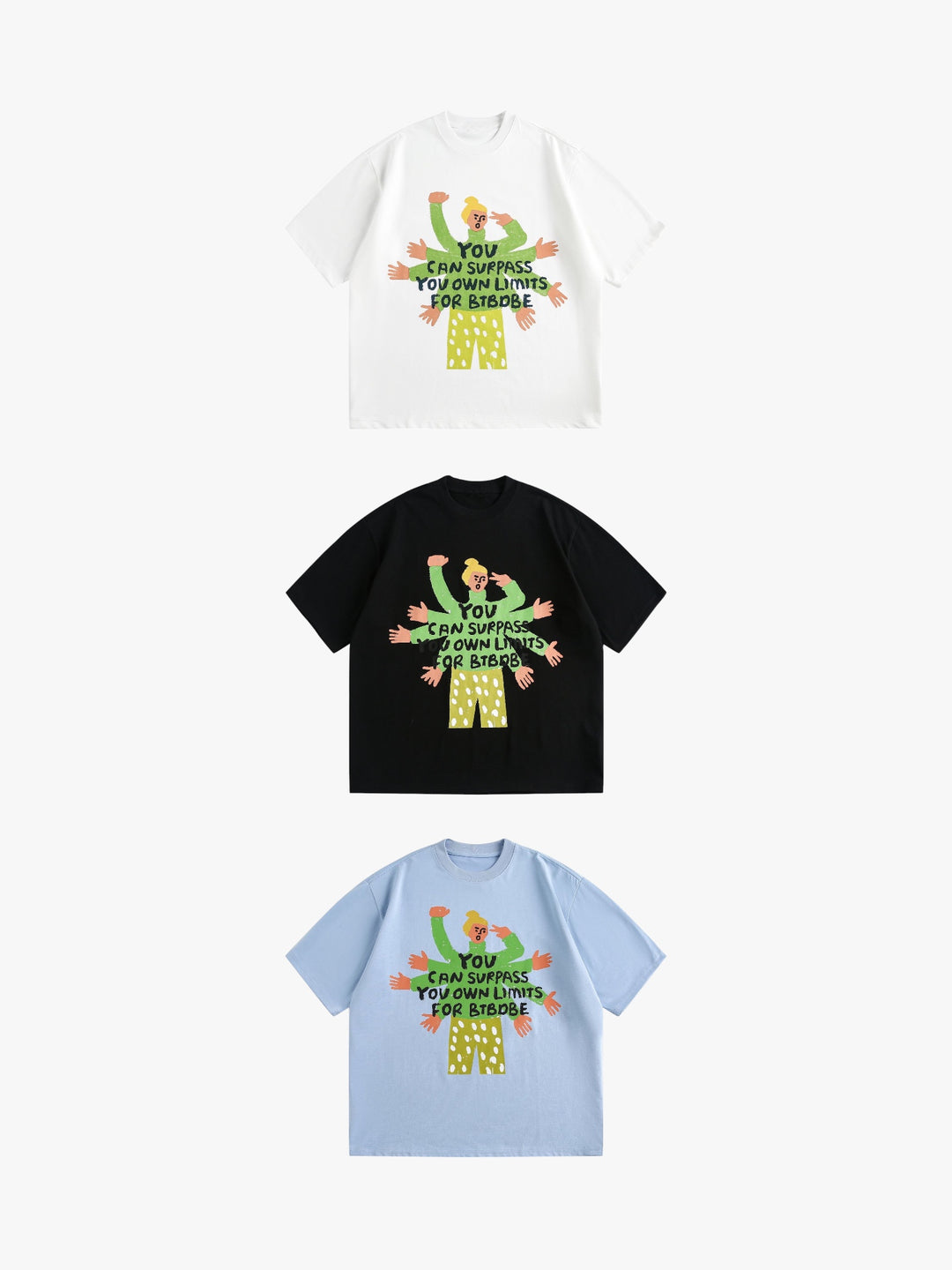 GKIKZ "LIMITLESS SPIRIT" HEAVYWEIGHT GRAPHIC TEES