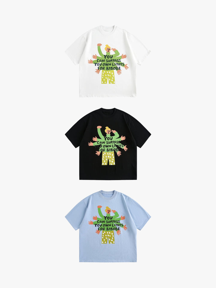 GKIKZ "LIMITLESS SPIRIT" HEAVYWEIGHT GRAPHIC TEES