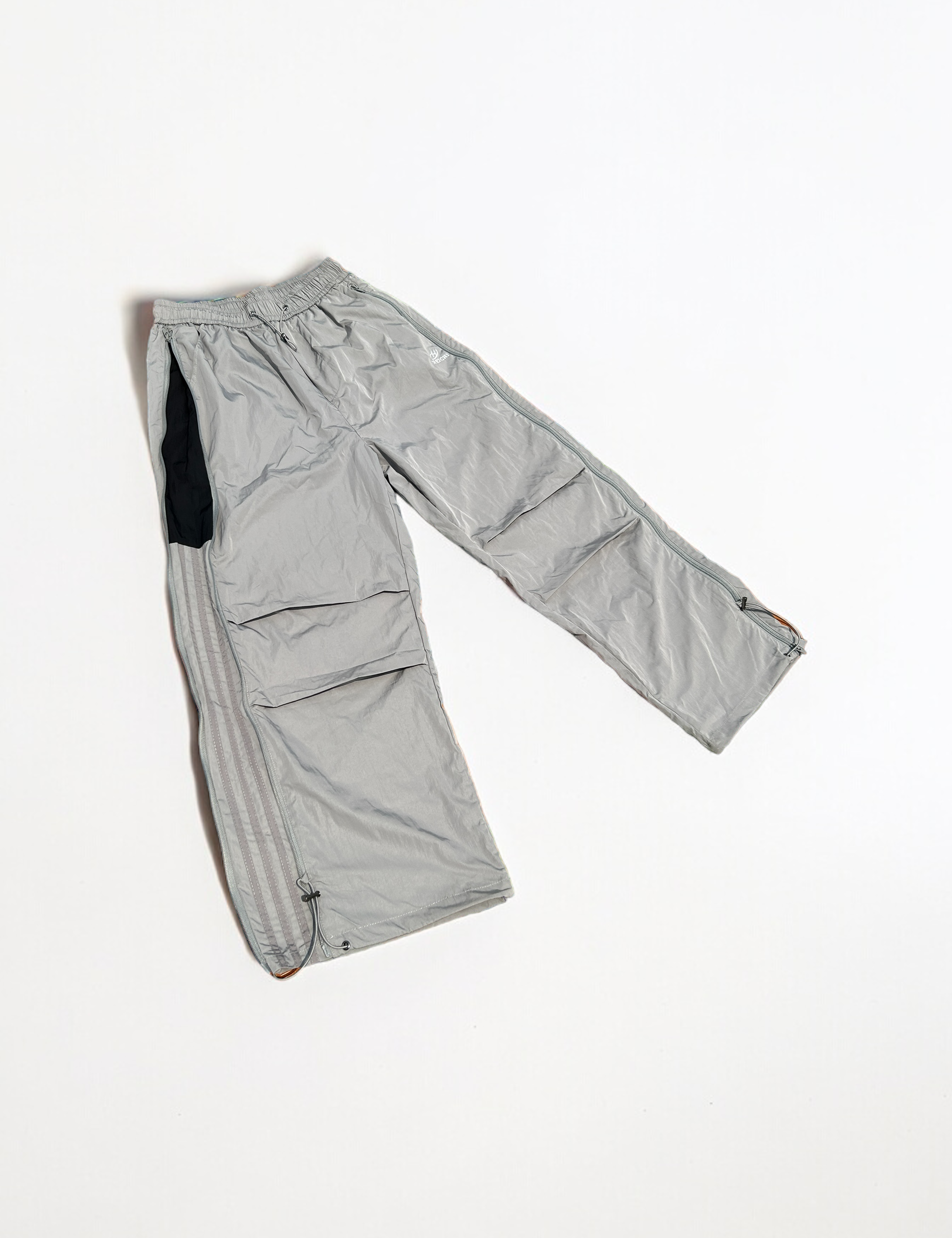 GKIKZ SIDE-ZIP BLOCK COLOUR'S EXTENDABLE CARGO PANTS