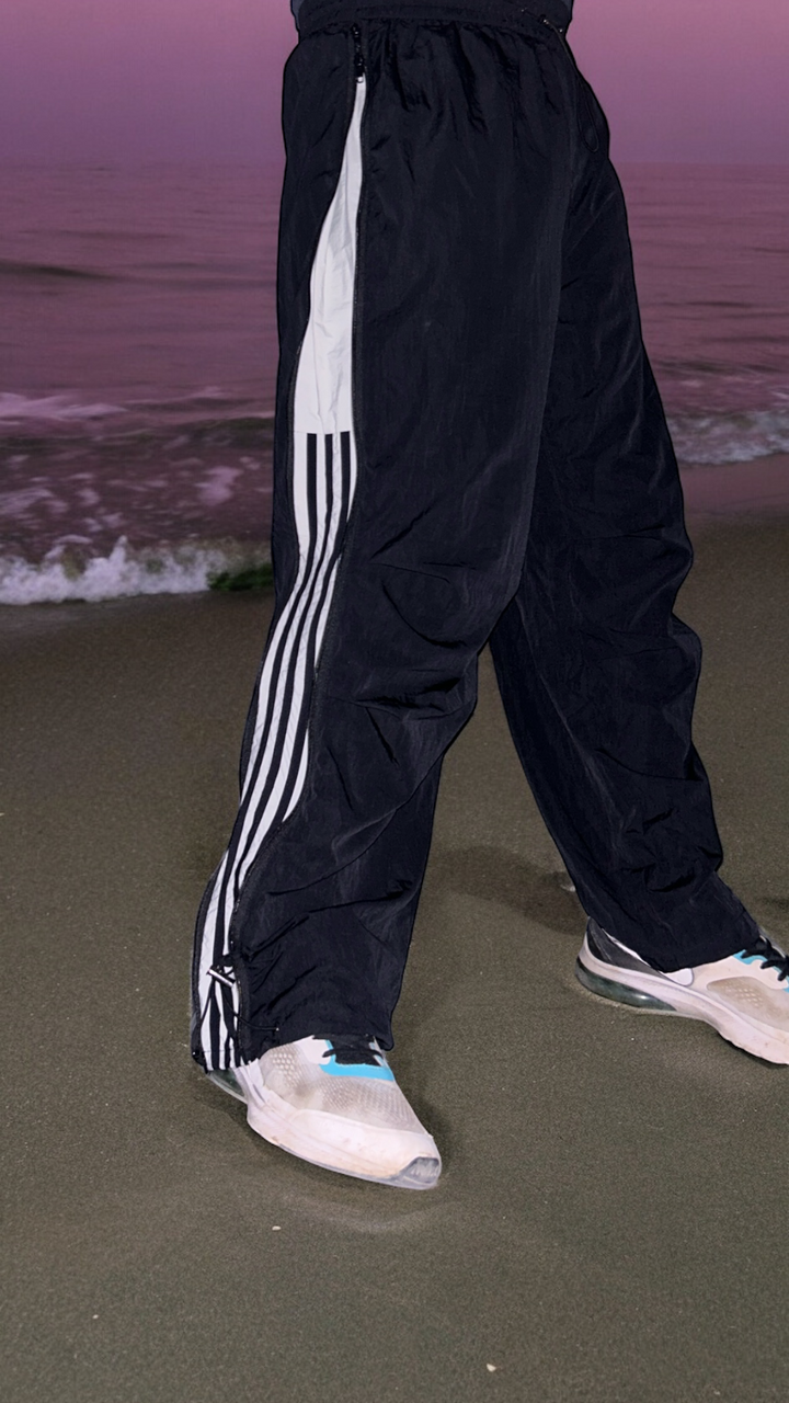 [25SS RESTOCKS] GKIKZ SIDE-ZIP BLOCK COLOUR'S EXTENDABLE CARGO PANTS