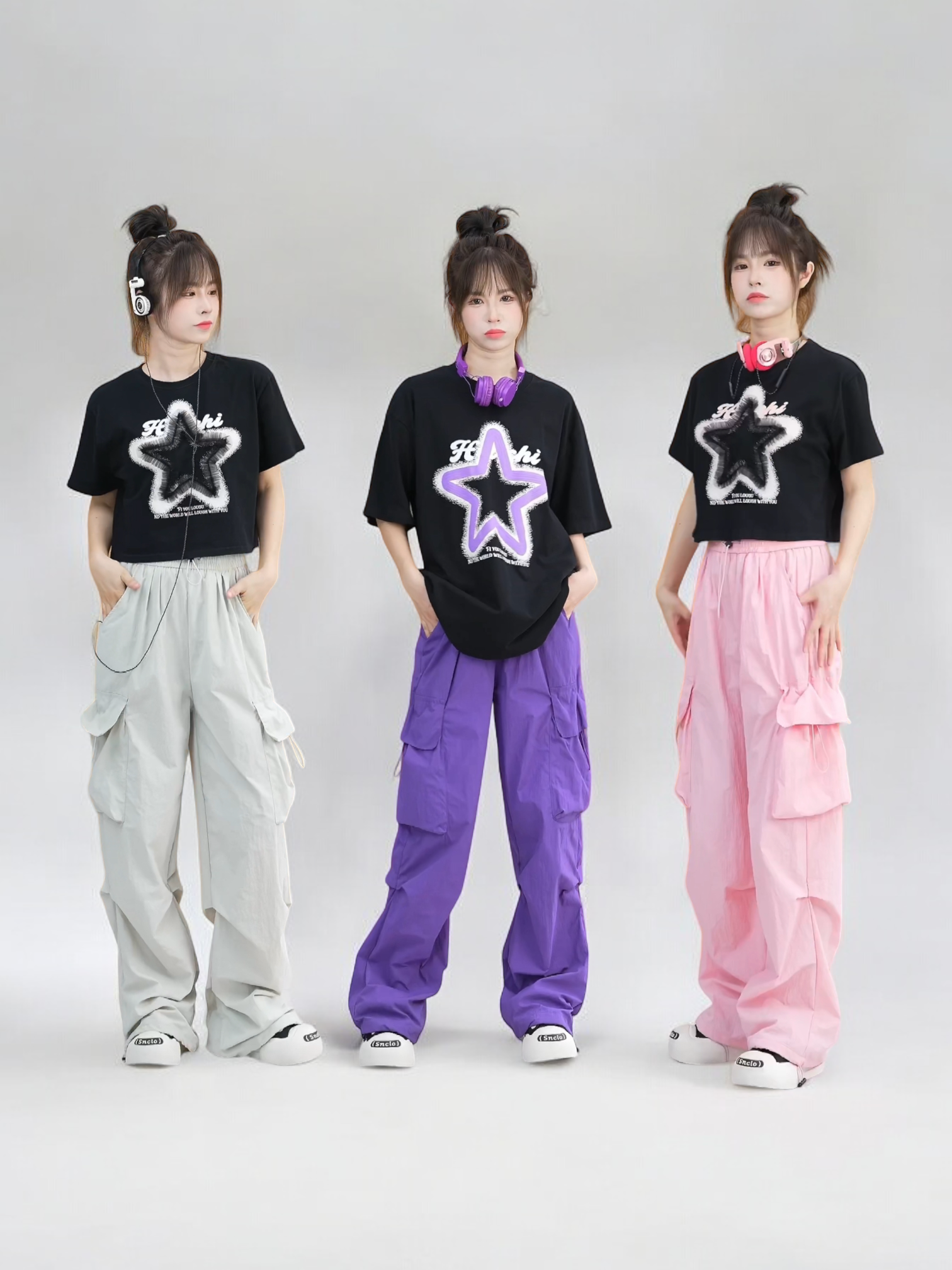 Block Colour's Large Pocket Cargos