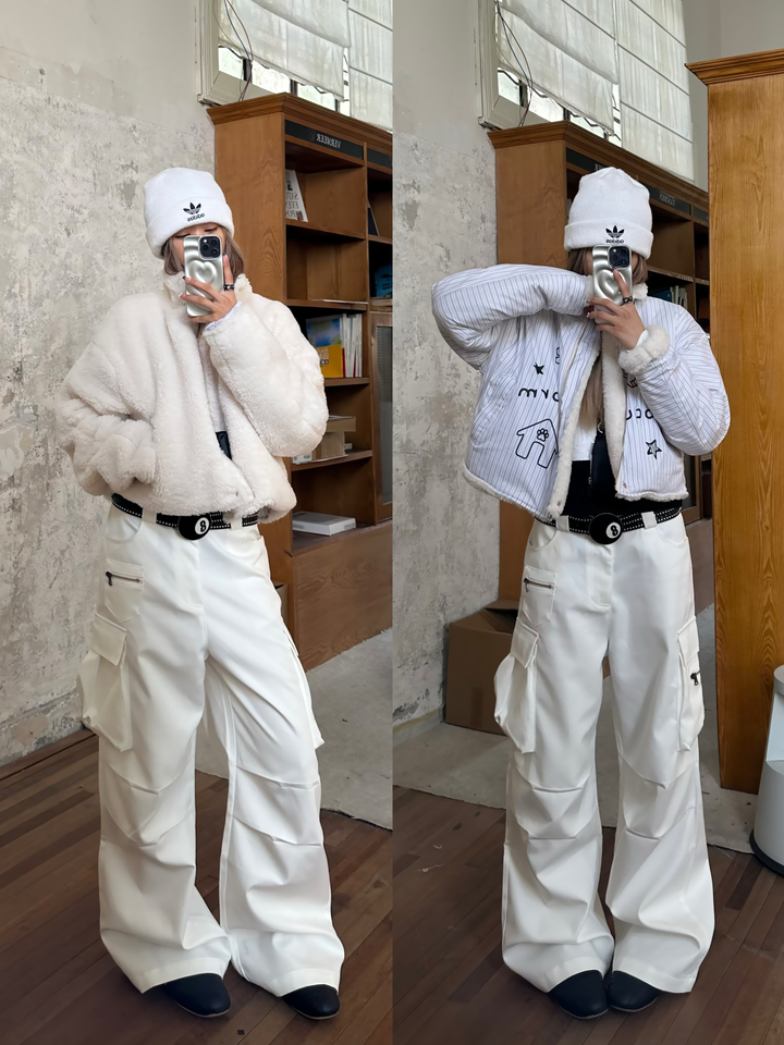 GKIKZ FOCUS STORM REVERSIBLE LAMBWOOL JACKET