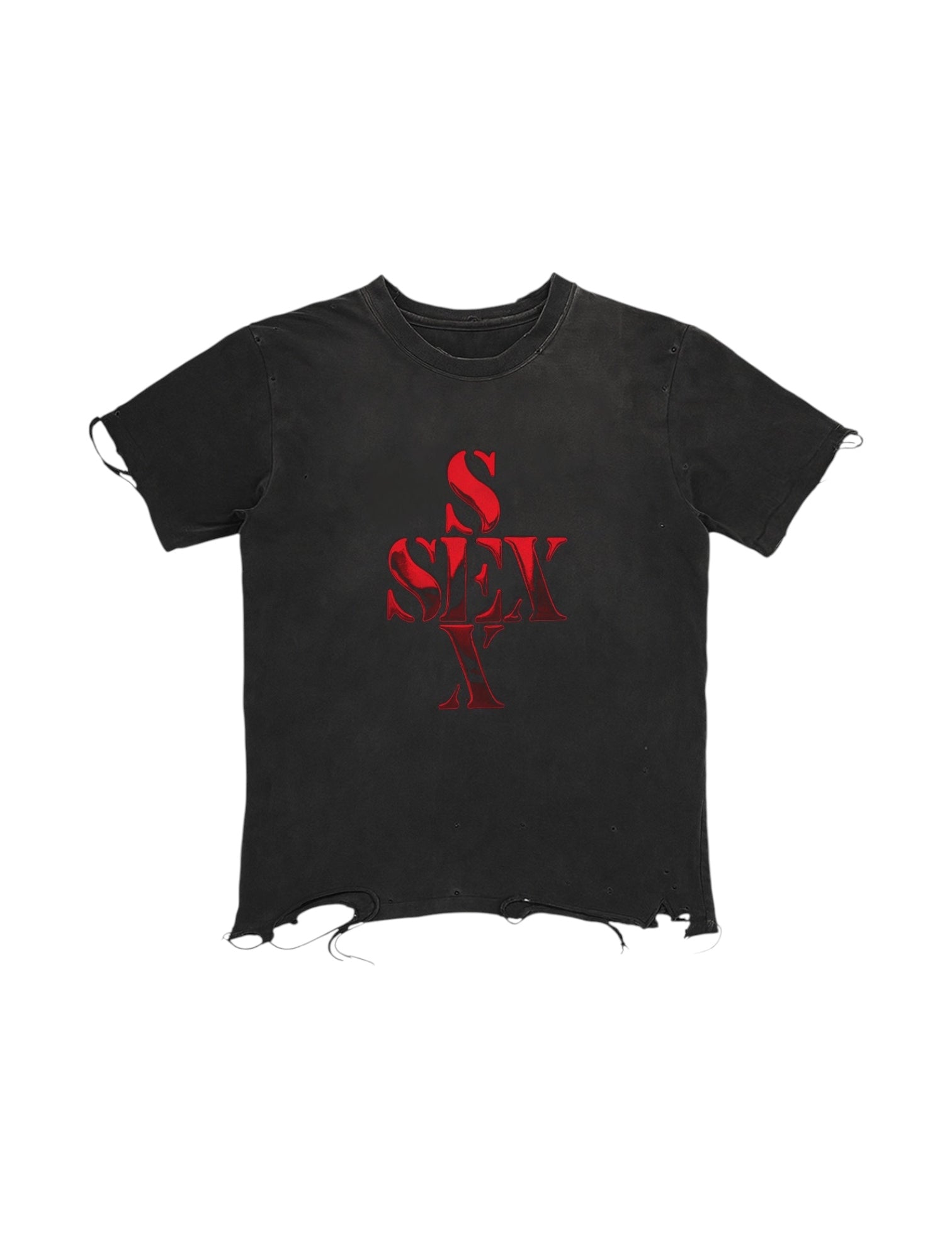 Un-Holy ombré washed cotton tee — women's streetwear