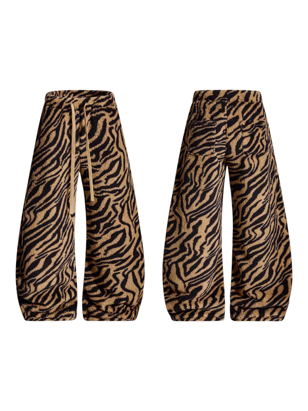 GKIKZ TIGER TRAIL PLUSH WIDE-LEG PANTS