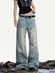 [25SS NEW ARRIVAL] GKIKZ OCEAN DUST RELAXED COTTON DENIM