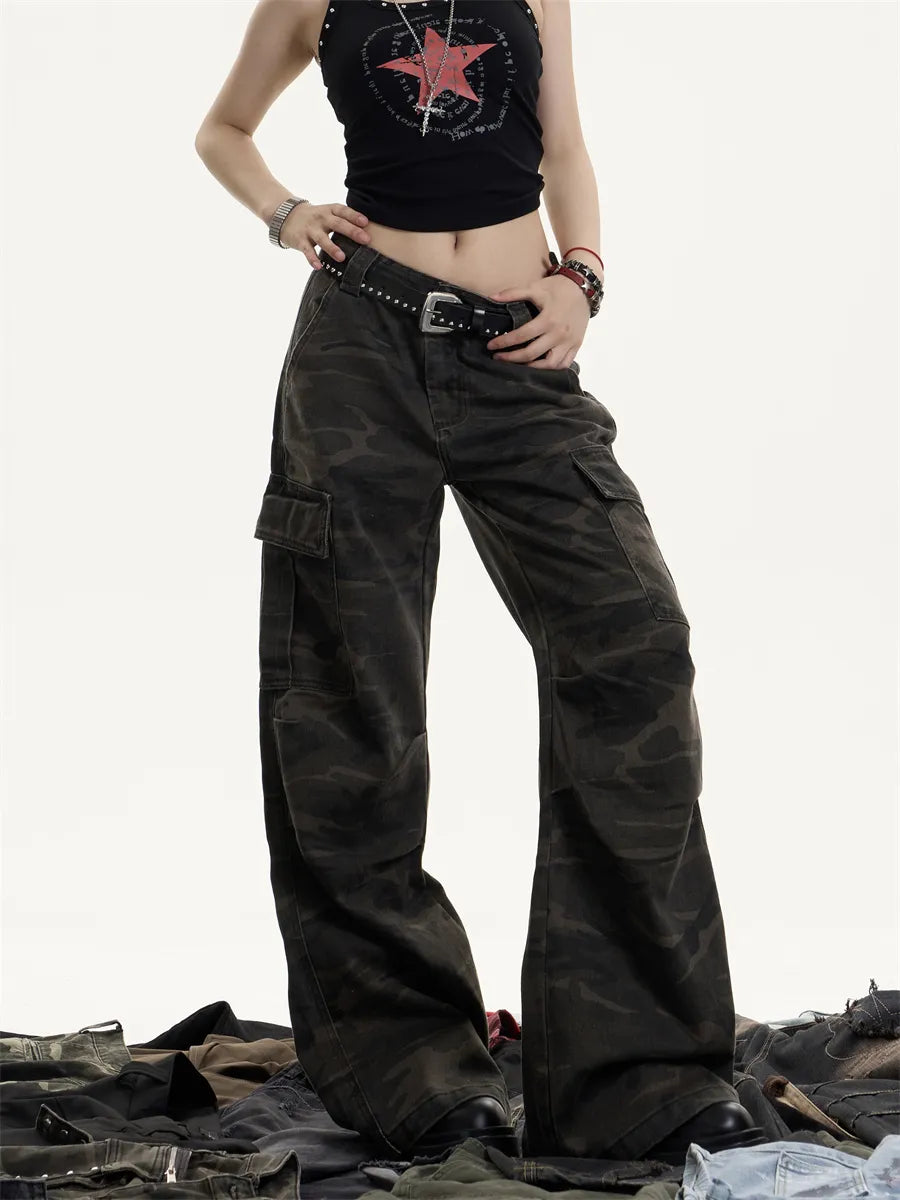 [25SS NEW ARRIVAL] GKIKZ SHADOW OPS CAMO CARGO COTTON PANTS