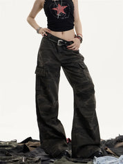 [25SS NEW ARRIVAL] GKIKZ SHADOW OPS CAMO CARGO COTTON PANTS