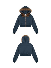 [25AW NEW ARRIVAL] GKIKZ FOX FLARE ZIP-UP HOODIE