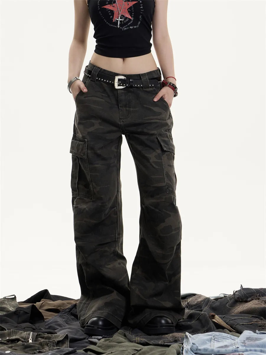 [25SS NEW ARRIVAL] GKIKZ SHADOW OPS CAMO CARGO COTTON PANTS