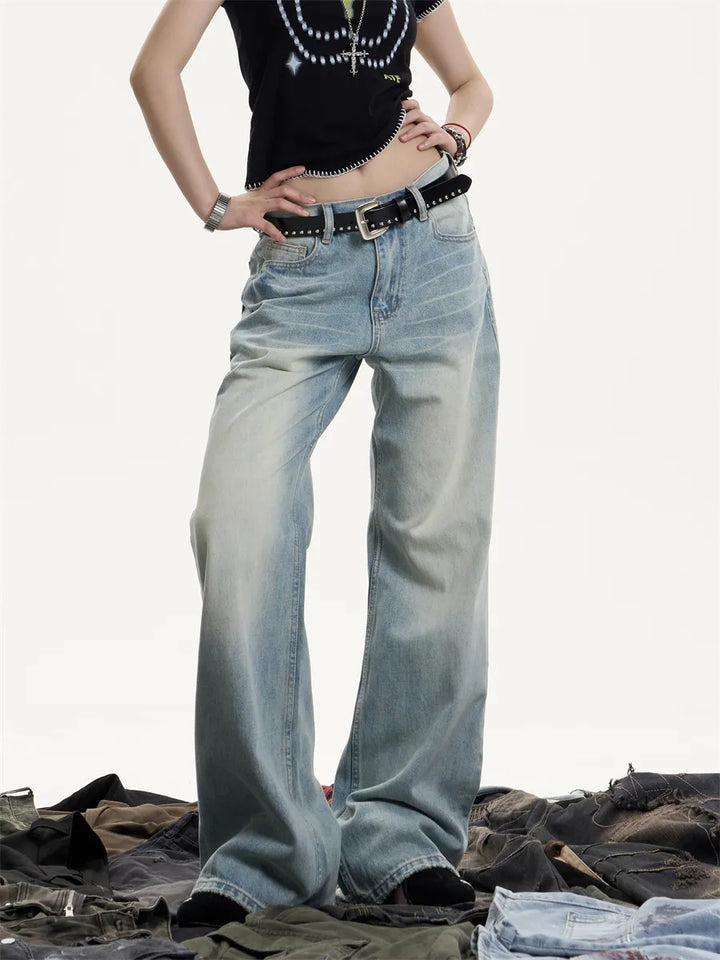 GKIKZ OCEAN DUST RELAXED COTTON DENIM