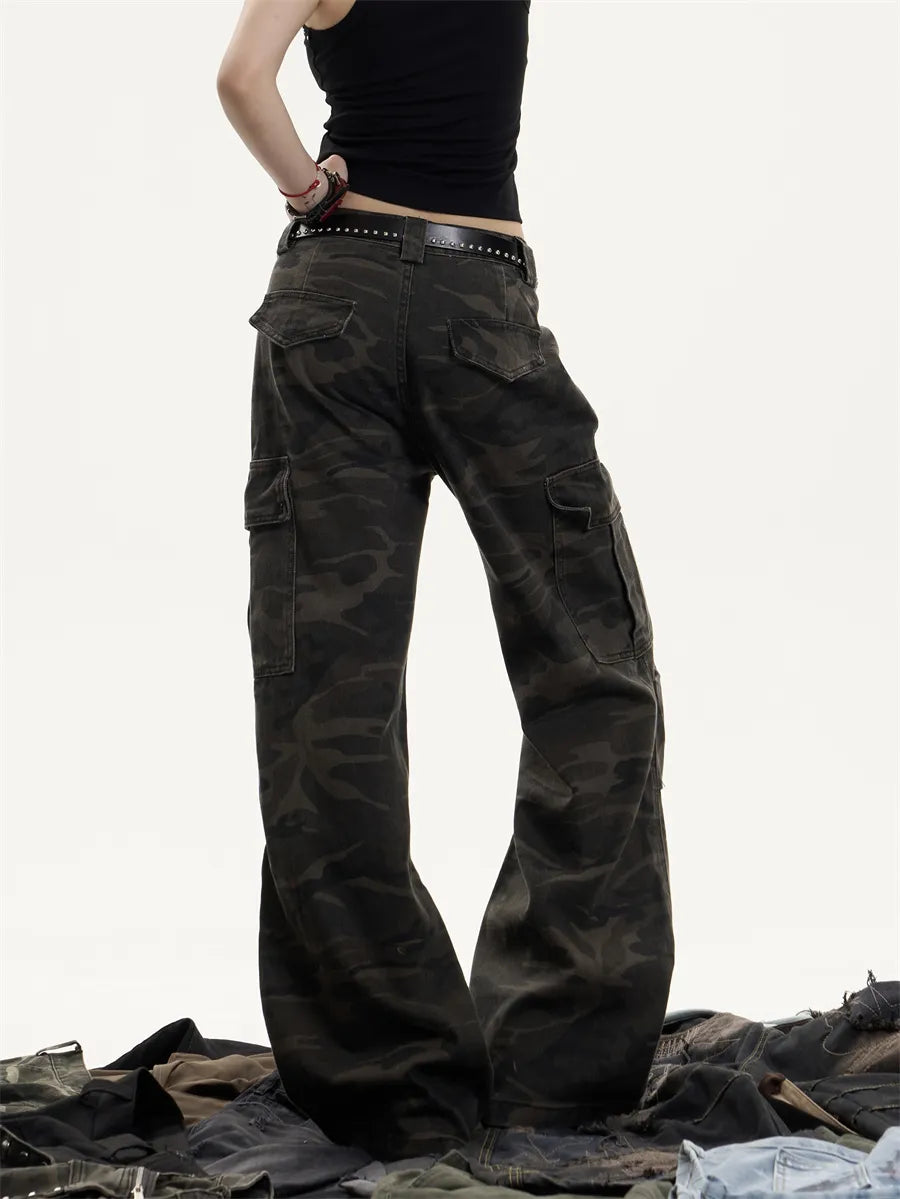[25SS NEW ARRIVAL] GKIKZ SHADOW OPS CAMO CARGO COTTON PANTS