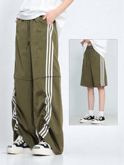 Tri-Stripe Curve Detachable Wide Leg Pants