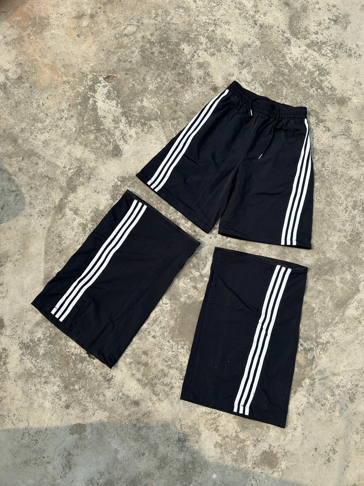 [Final Restocks] Tri-Stripe Curve Detachable Wide Leg Pants