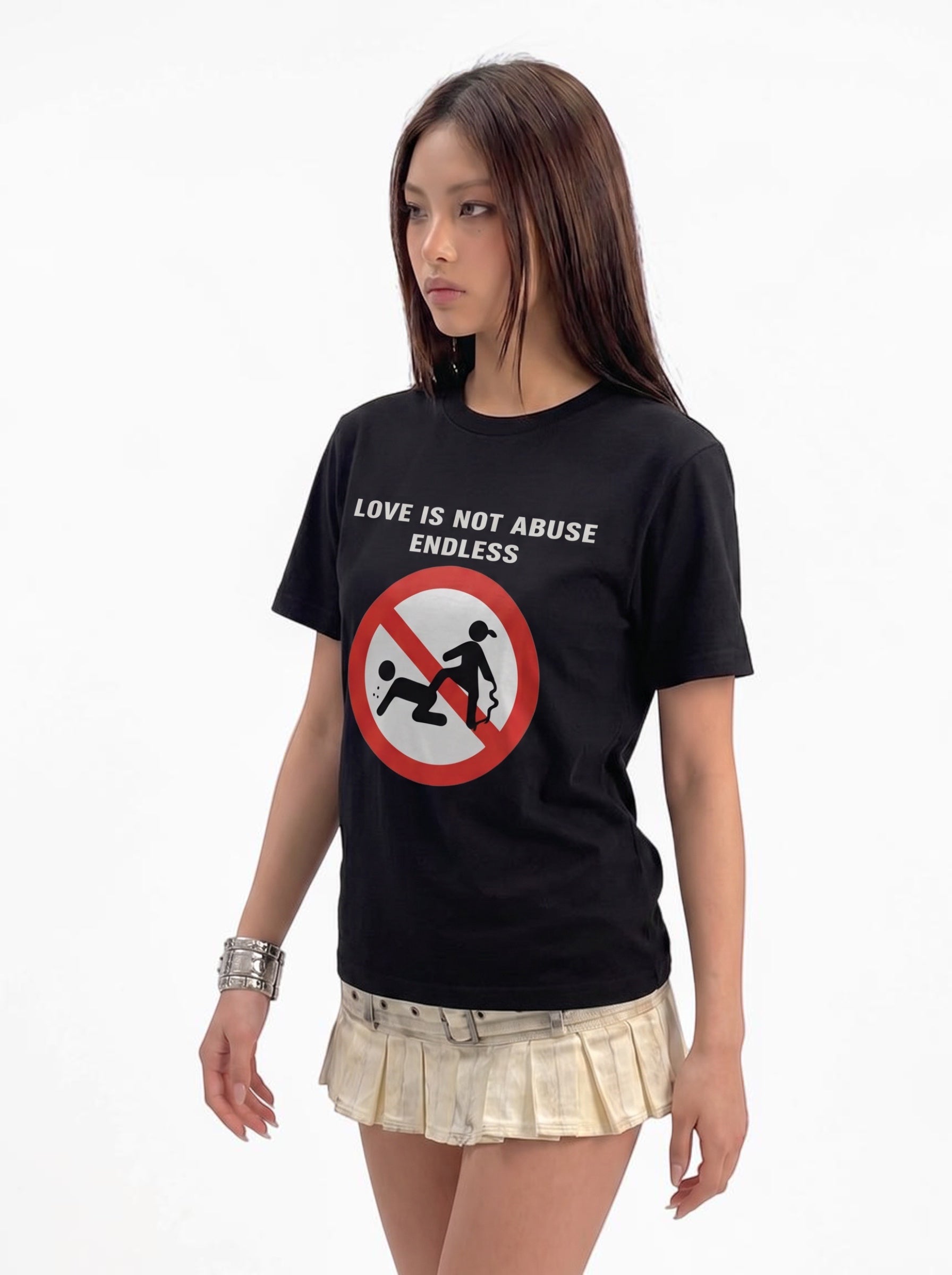 "Love No Endless Abuse" Pure Cotton Tees
