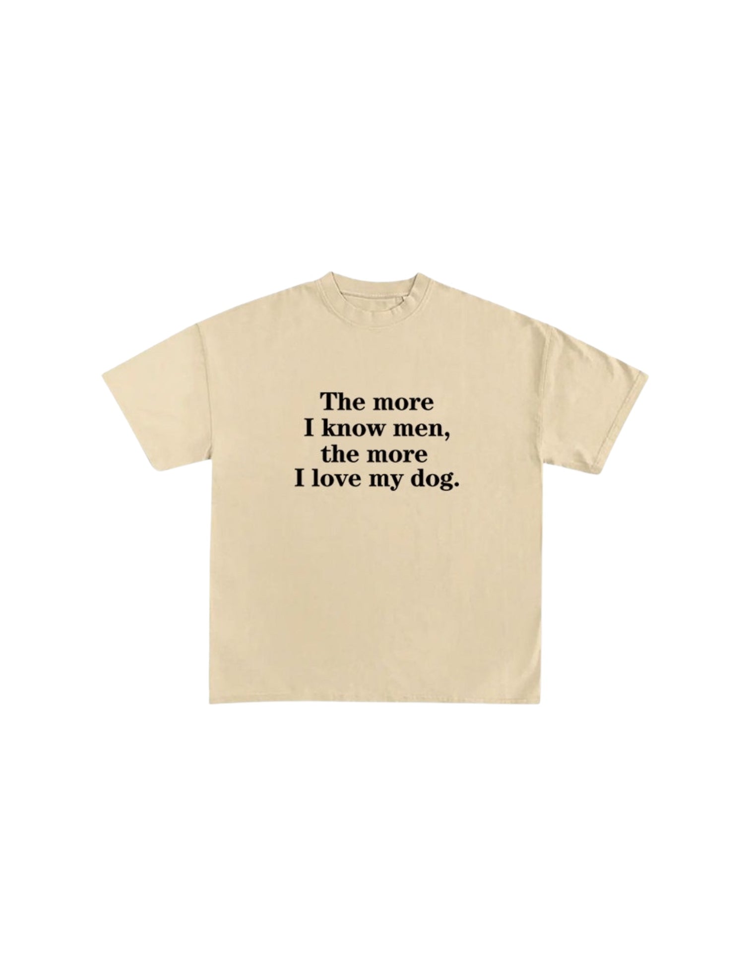 I Love My Dog graphic cotton tee — women's streetwear