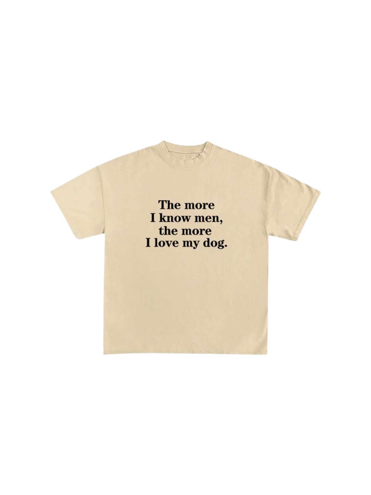 I Love My Dog graphic cotton tee — women's streetwear