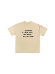 I Love My Dog graphic cotton tee — women's streetwear