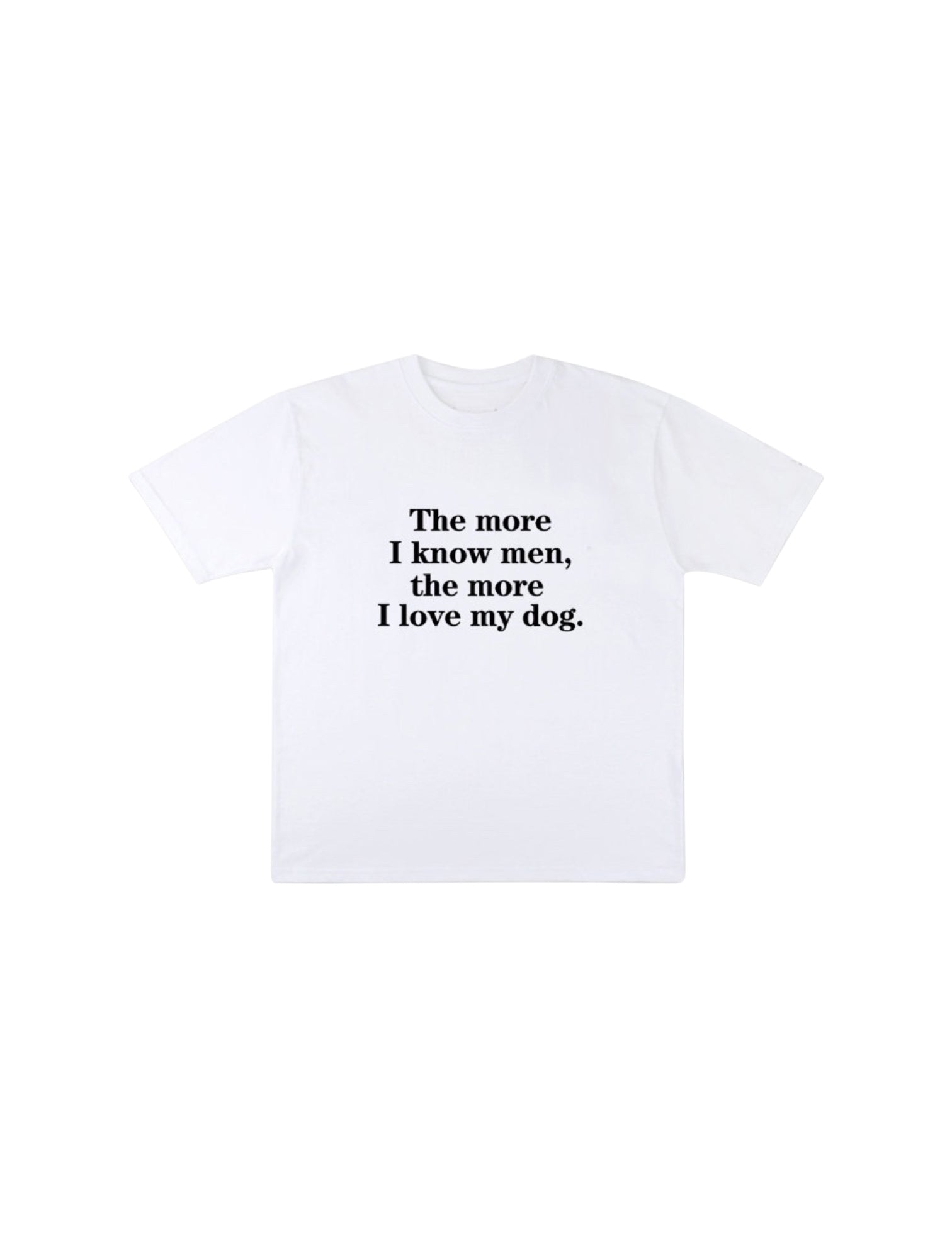 I Love My Dog graphic cotton tee — women's streetwear