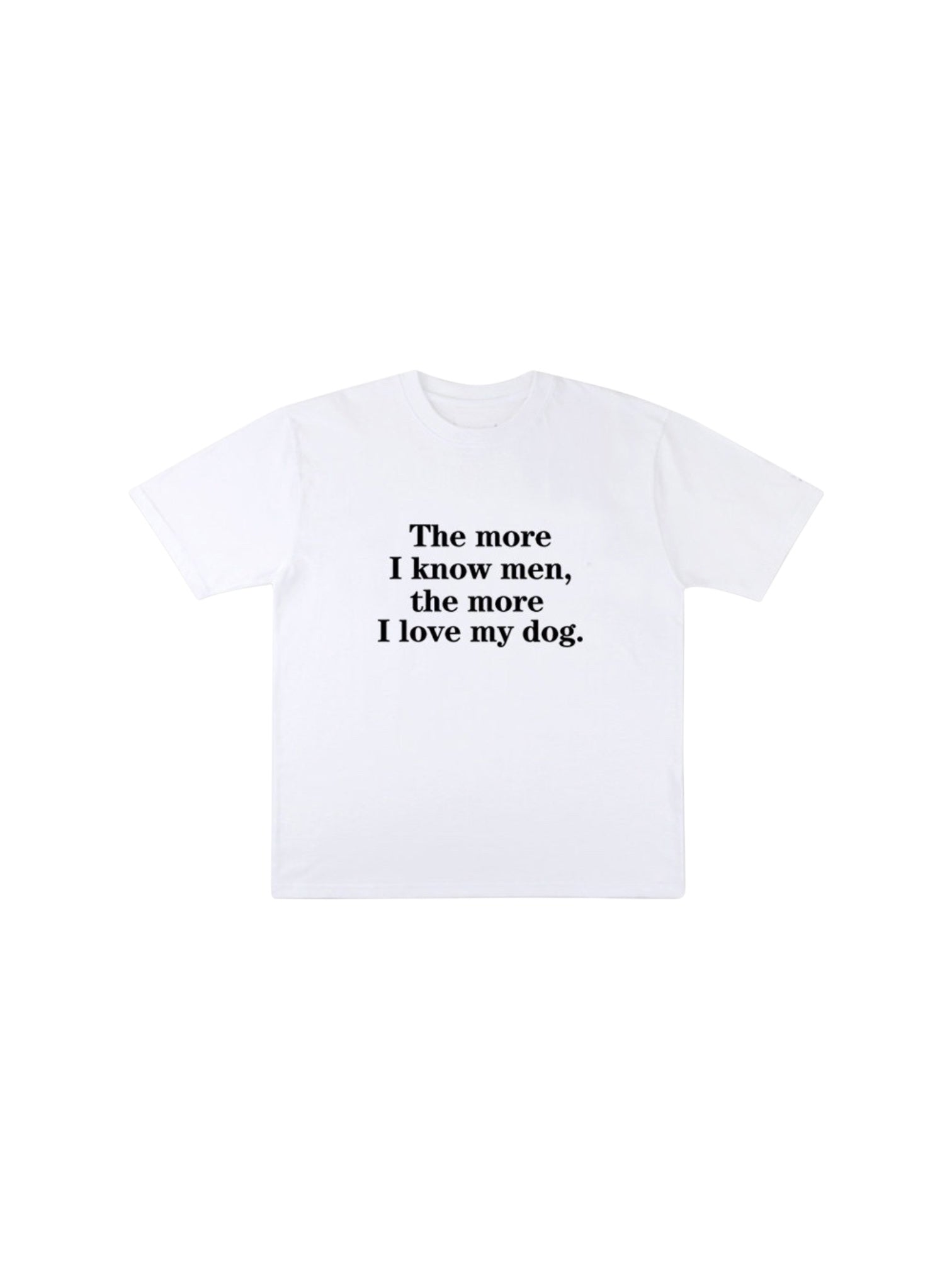 I Love My Dog graphic cotton tee — women's streetwear