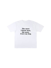I Love My Dog graphic cotton tee — women's streetwear