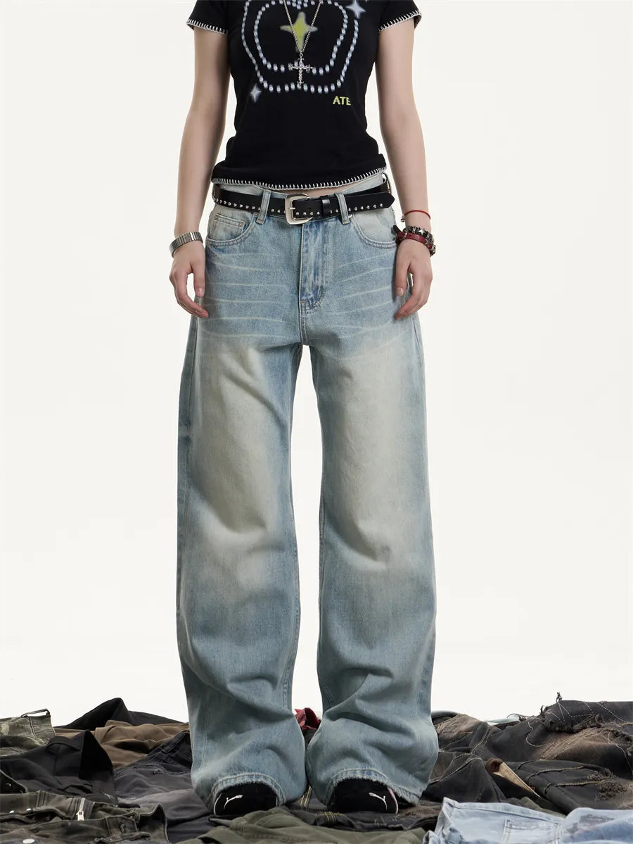 [25SS NEW ARRIVAL] GKIKZ OCEAN DUST RELAXED COTTON DENIM