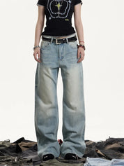 [25SS NEW ARRIVAL] GKIKZ OCEAN DUST RELAXED COTTON DENIM
