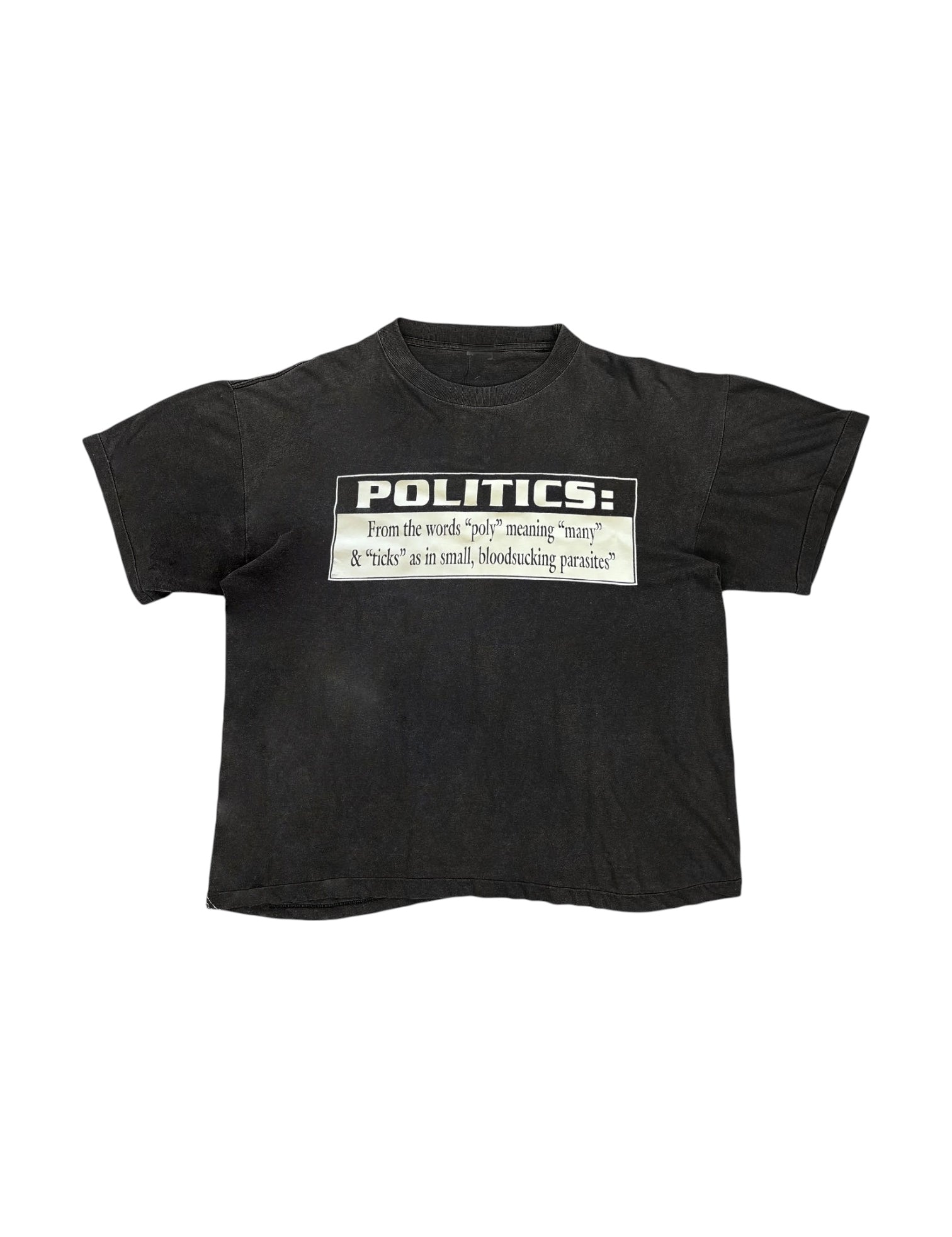Blood Suckers distressed washed cotton tee — women's streetwear