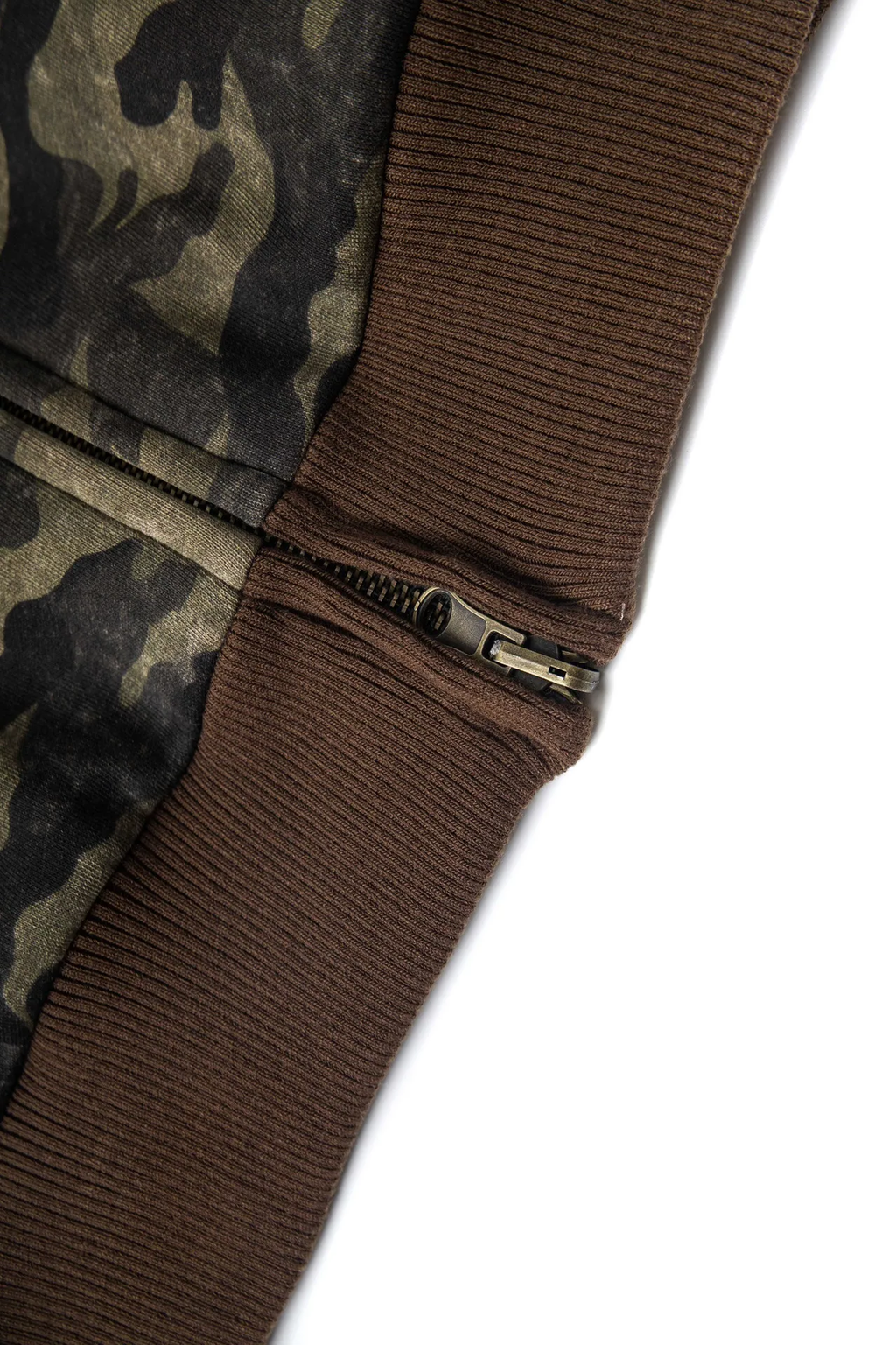 Camouflage Reversible Faux Fur Hooded Jacket