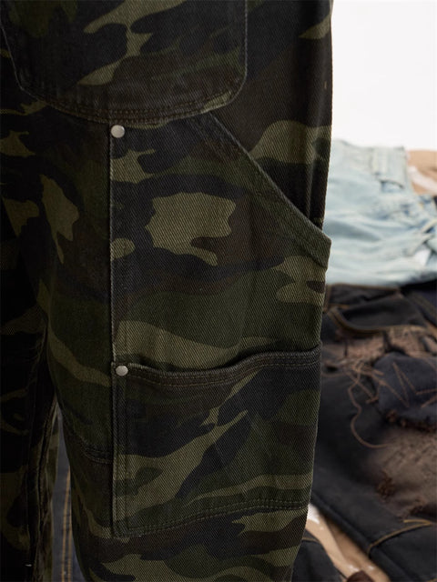[25AW NEW ARRIVAL] GKIKZ BATTLECORE WIDE-LEG CAMO PANTS
