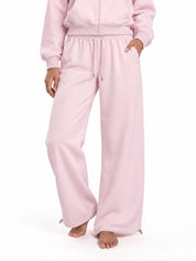 Baby-Pink Detachable Fur-Trim Full Body Set