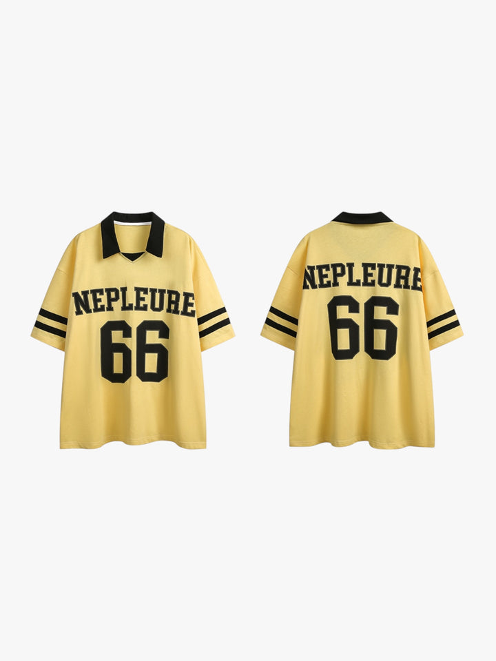 GKIKZ NEPLEURE 66 DROPPED SHOULDER VARSITY JERSEY