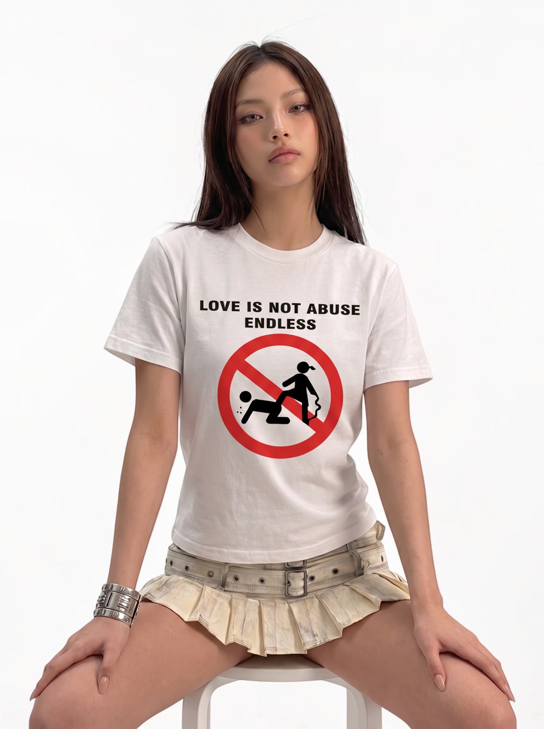 "Love No Endless Abuse" Pure Cotton Tees