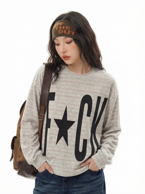 GKIKZ F-STAR LONG SLEEVE OVERSIZED TEES