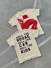 GKIKZ DISTRESSED LIP'S TEES