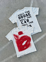 GKIKZ DISTRESSED LIP'S TEES
