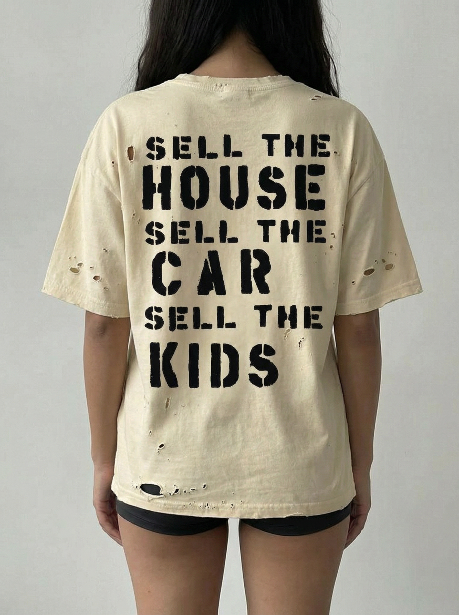 GKIKZ DISTRESSED LIP'S TEES