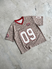 09 Leopard V-Neck Jersey